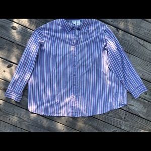 Striped button up